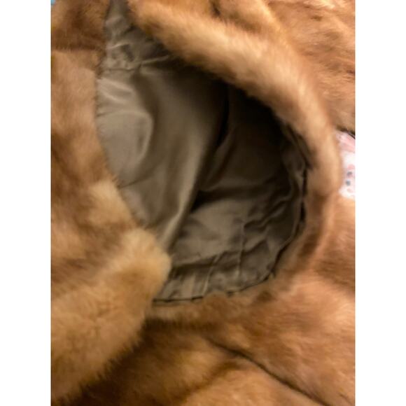 MCM Fur Mink‎ stole cape shrug Vintage Authentic Soft Blonde Mink Hollywood Glam - Picture 10 of 10